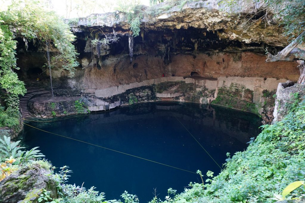 Cenote Zaci in Valladolid often cited as one of the best cenotes in the Yucatan