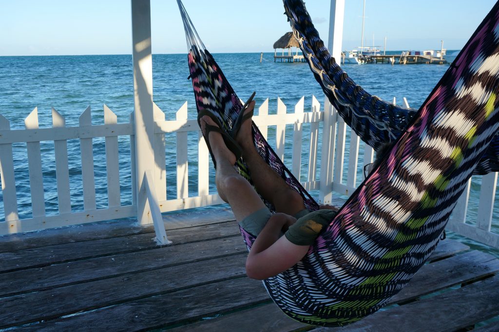 Hammock in Caye Caulker (AKA doing nothing) is one of our top things to do in Caye Caulker Belize