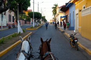 horse-drawn carriage ride through Granada Nicaragua