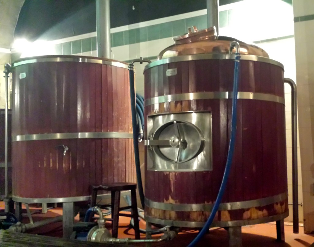 brew (beer) tanks at Frog & Rosbif Bordeaux brewery