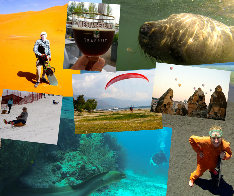 Collage of 2014 travel adventures