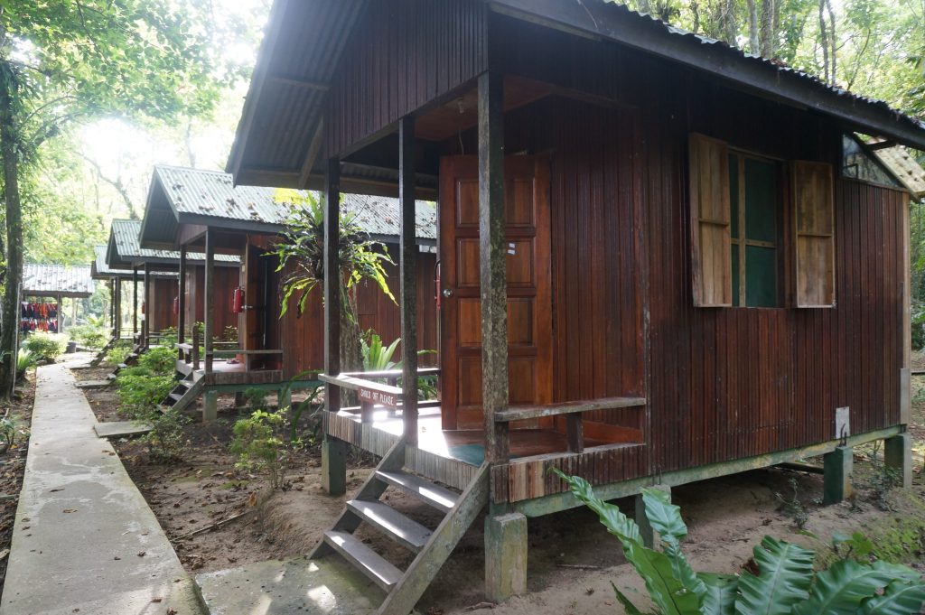 Nature Lodge Kinabatangan private basic cabin is good budget accommodation option on Borneo's Kinabatangan River