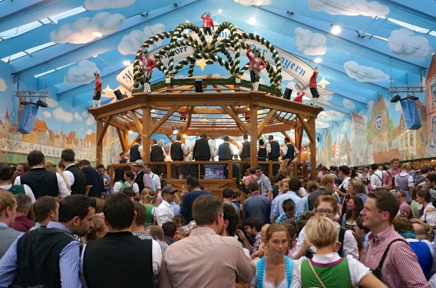 Hacker beer hall in Munich has the least expensive liters of beer (10.10) allowing you to do Oktoberfest on a budget