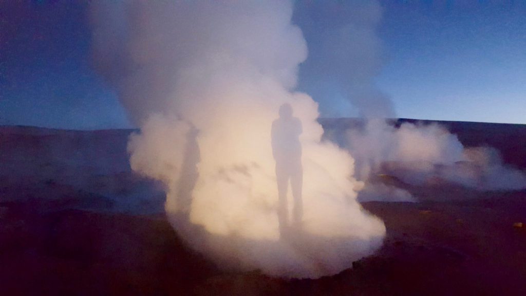 steam vents and geysers during 3-day Bolivia salt flat tour