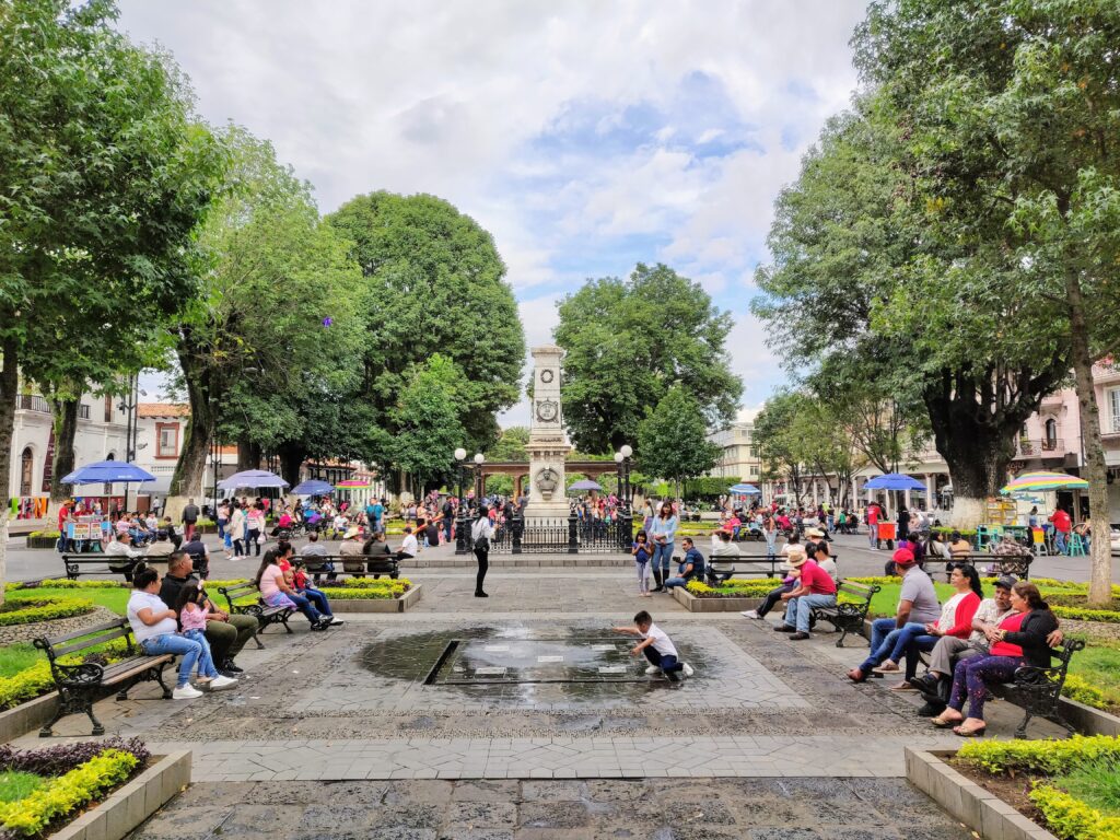 people in plaza in mexico