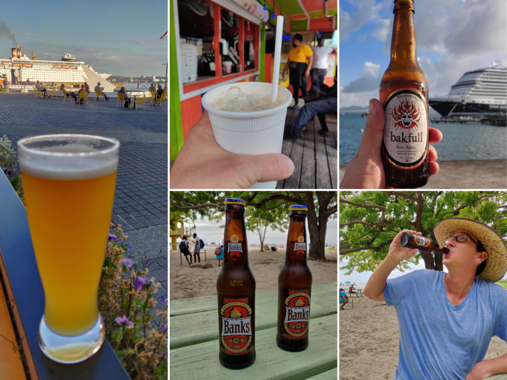 Local beers and drinks found in port are much cheaper than on the cruise